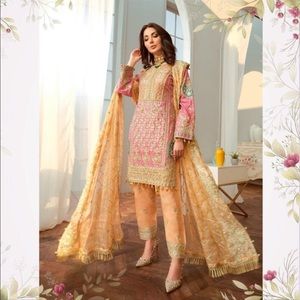 Pakistani designer shalwar kameez.